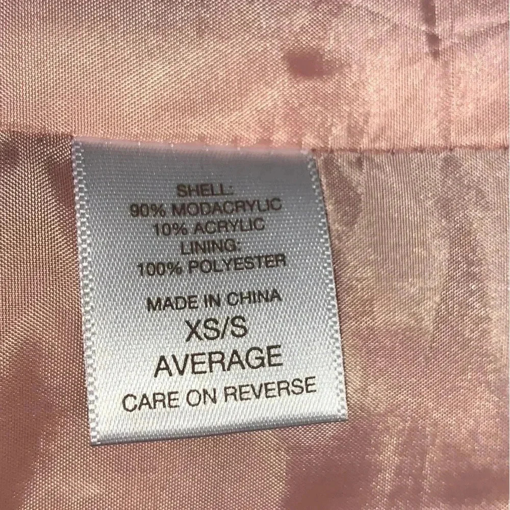 Eva Mendes NY&C Faux Fur Coat Jacket Pink Womens Size XS /S Small Barbiecore Lux - Picture 9 of 10